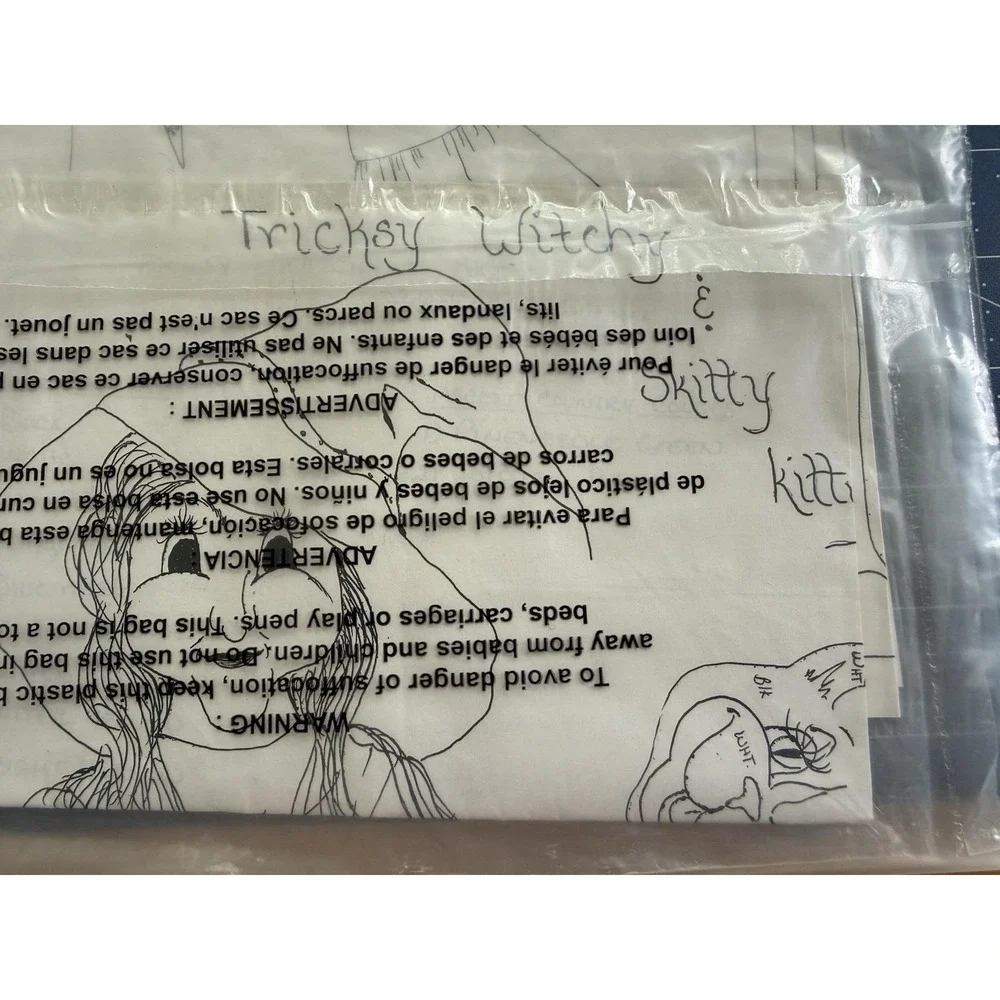 Big Sis Lil' Sis Tole Pattern Packet: TRICKY WITCHY & SKITTY KITTY Uncut Vintage